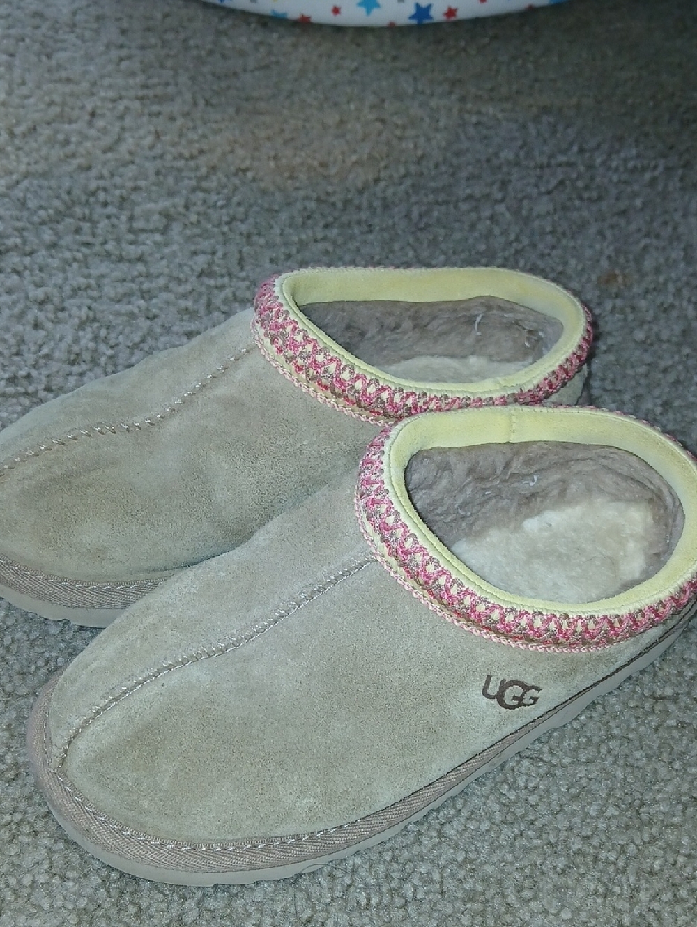 UGG Girl Tan Slip Ons